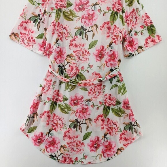 Show Me Your Mumu Brie Robe Women One Size Pink Garden of Blooms Flowy - Picture 6 of 10